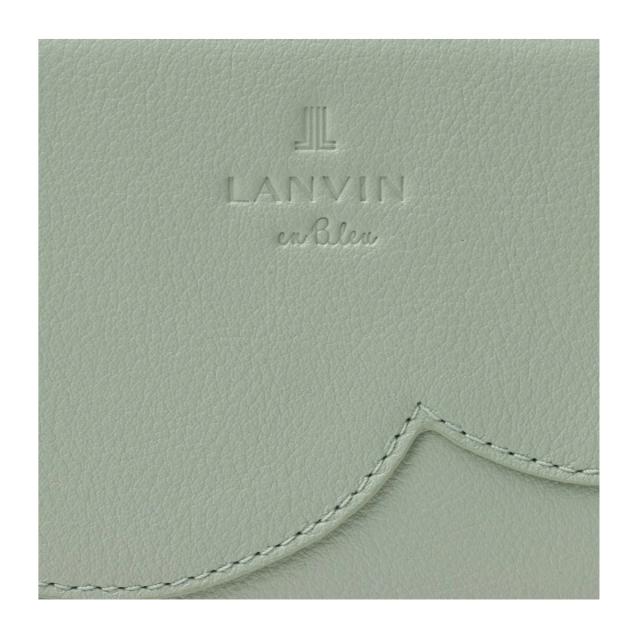 ランバンオンブルー 二つ折り財布 レディース デクール 484951 LANVIN en Bleu スカラップ ハート 牛革 レザー_7