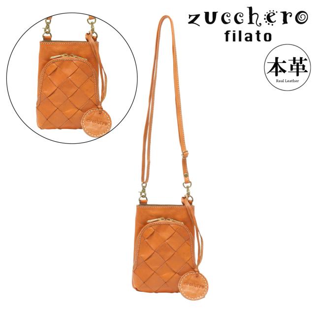 【レビュー投稿で+5％還元】ズッケロ フィラート スマホショルダー レディース 本革 49445 zucchero filato ミニショルダー 婦人 大人 上品 シンプル クリスマス_mp クリスマス_wp