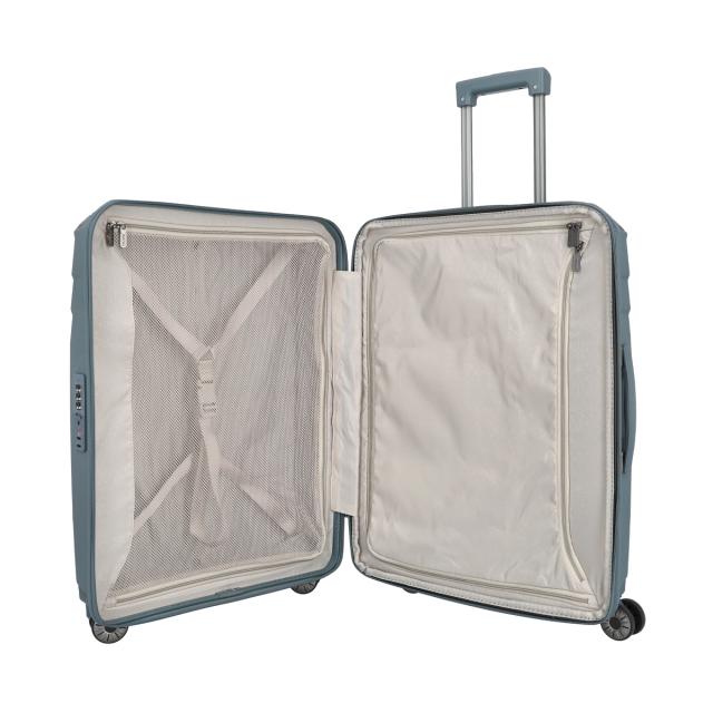 【レビュー投稿で+5％還元】トラべライト スーツケース 72L 66cm 3.56kg 拡張 軽量 576348 Elvaa travelite｜ハードキャリー キャリーケース キャリーバッグ エキスパンダブル 中型 4輪 ダブルキャスター TSAロック搭載 3年保証