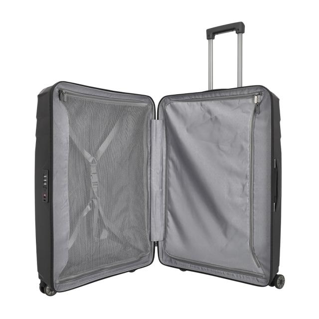 【レビュー投稿で+5％還元】トラべライト スーツケース 100L 76cm 3.98kg 軽量 576349 Elvaa travelite｜ハードキャリー キャリーケース キャリーバッグ 大容量 大型 4輪 ダブルキャスター TSAロック搭載 3年保証