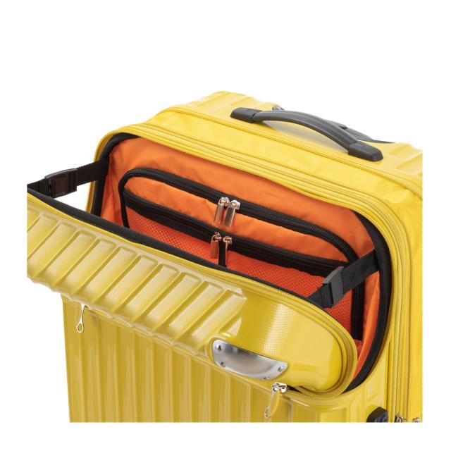 【レビュー投稿で+5％還元】トラベリスト スーツケース 72L 58cm 4.3kg ハード ファスナー モーメント 76-20300 TRAVELIST キャリーケース 拡張 フロントオープン ポケット付き TSAロック搭載 クリスマス_mp