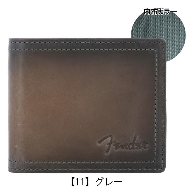 レビュー投稿で+5％還元】フェンダー 二つ折り財布 牛革 メンズ 950