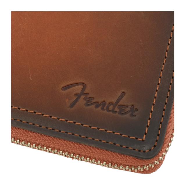 【レビュー投稿で+5％還元】フェンダー 二つ折り財布 牛革 ラウンドファスナー 950-503 Fender ストラトキャスター 折りたたみ財布 開運 一粒万倍日_9