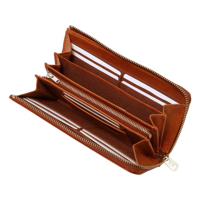 レビュー投稿で+5％還元】フェンダー 長財布 本革 L字ファスナー