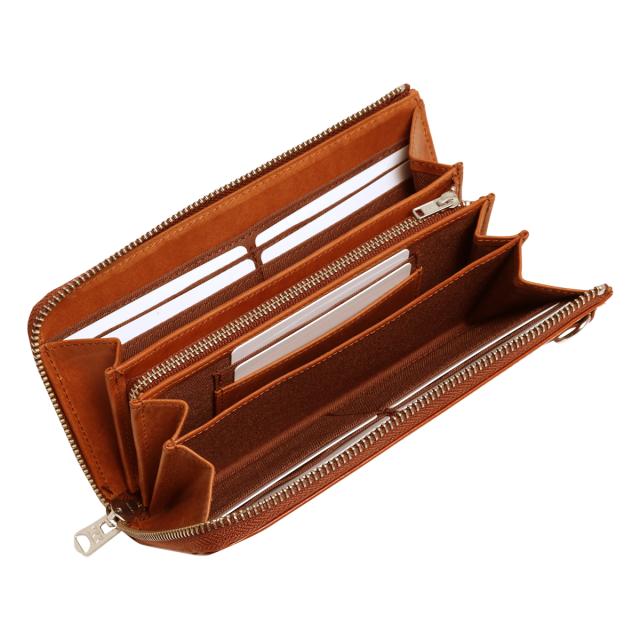 レビュー投稿で+5％還元】フェンダー 長財布 本革 L字ファスナー