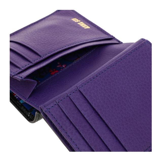 レビュー投稿で+5％還元】アナスイ 二つ折り財布 がま口 本革