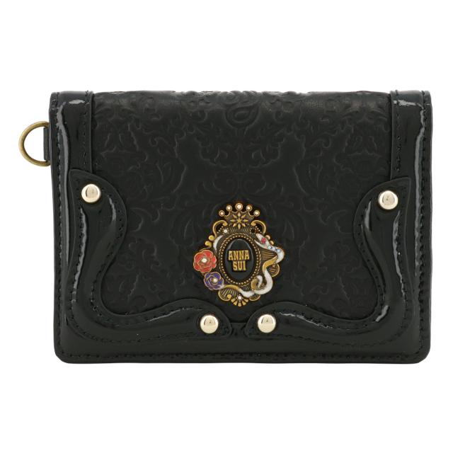 レビュー投稿で+5％還元】アナスイ パスケース 本革 レディース