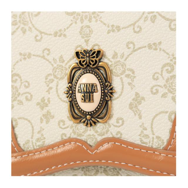 【レビュー投稿で+5%還元】アナスイ 二つ折り財布 レディース リーブル 317881 ANNASUI | ミニ財布 ダマスク 総柄 軽量_7