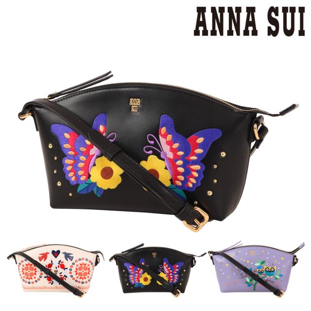 【レビュー投稿で+5％還元】アナスイ ショルダーバッグ ファミリアアート レディース317891 ANNASUI | ミニショルダー 刺繍 クリスマス_mp クリスマス_wp