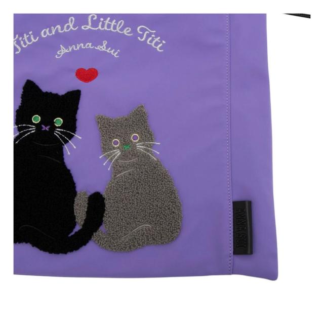 【レビュー投稿で+5％還元】アナスイ 巾着バッグ A4 猫 ねこ デイリーTITI レディース 318011 ANNA SUI トートバッグ ハンドバッグ_7
