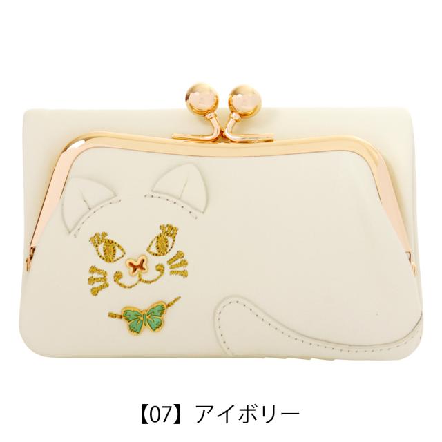 アナスイ 二つ折り財布 がま口 レディース TITIソフト318081 ANNASUI | ミニ財布 猫 ねこ キャット かわいい_9