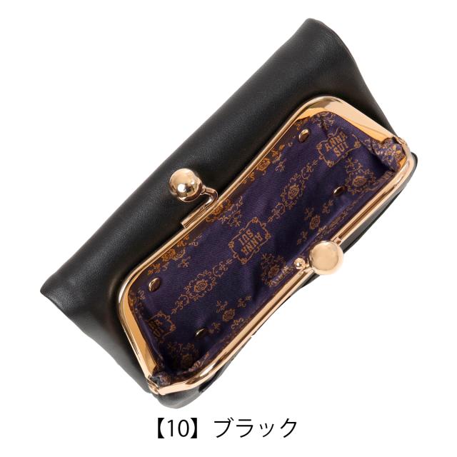 アナスイ 二つ折り財布 がま口 レディース TITIソフト318081 ANNASUI | ミニ財布 猫 ねこ キャット かわいい_12