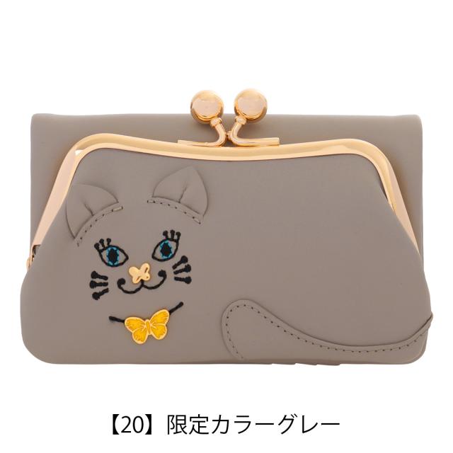 アナスイ 二つ折り財布 がま口 レディース TITIソフト318081 ANNASUI | ミニ財布 猫 ねこ キャット かわいい_13