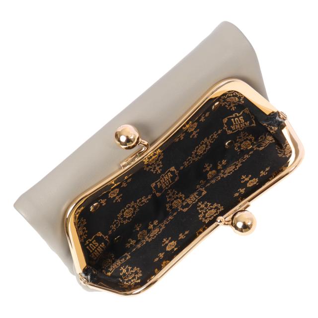 アナスイ 二つ折り財布 がま口 レディース TITIソフト318081 ANNASUI | ミニ財布 猫 ねこ キャット かわいい_4