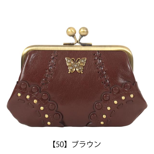 【レビュー投稿で+5％還元】アナスイ 小銭入れ コインケース がま口 レディース マチルダ 318103 ANNASUI ミニ財布 蝶 山羊革 レザー_9