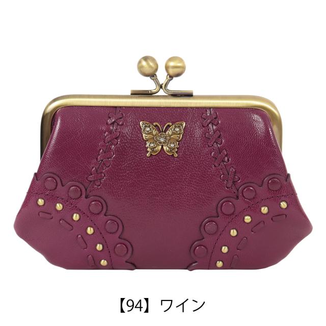 【レビュー投稿で+5％還元】アナスイ 小銭入れ コインケース がま口 レディース マチルダ 318103 ANNASUI ミニ財布 蝶 山羊革 レザー_13