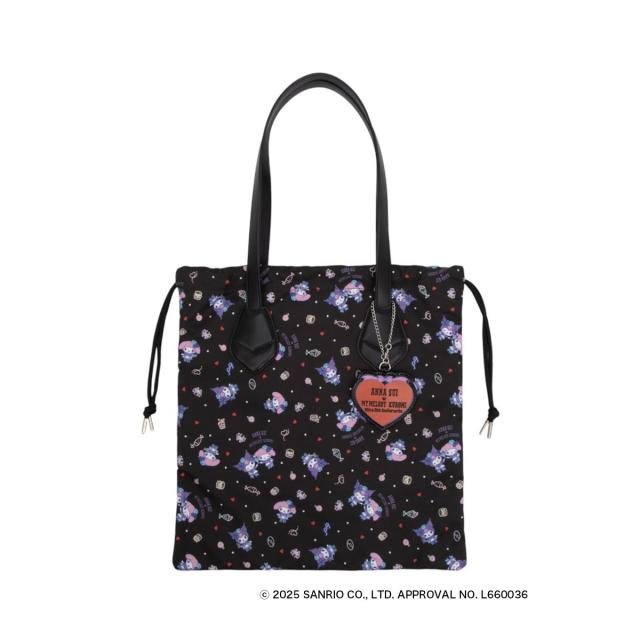 クロミ マイメロディ アナスイ トートバッグ A4 318140 マイメロディ サンリオ 巾着 ANNA SUI × MY MELODY & KUROMI レディース_1