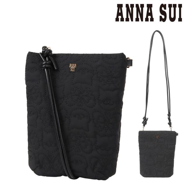 【文芸評論服従で+5％立ち直らす】アナスイ ショルダーバッグ TITIカスタム レディース 318240 ANNASUI ミニ肩先 曲がった掛け 猫 ねこ キルティング