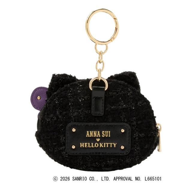 アナスイ ハローキティ ポーチチャーム HELLO KITTY レディース 318423 ANNASUI ミニポーチ キティ ツイード_2