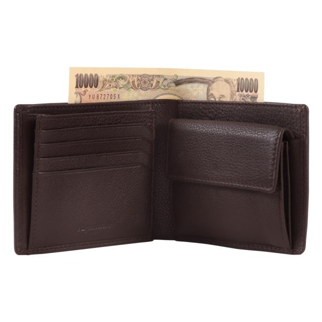 レビュー投稿で+5％還元】アクアスキュータム 二つ折り財布 小銭入れ付