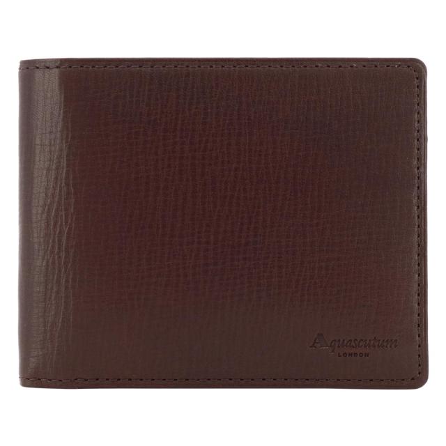 レビュー投稿で+5％還元】アクアスキュータム 二つ折り財布 本革