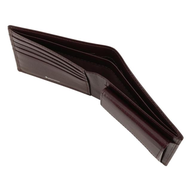 レビュー投稿で+5％還元】アクアスキュータム 二つ折り財布 本革