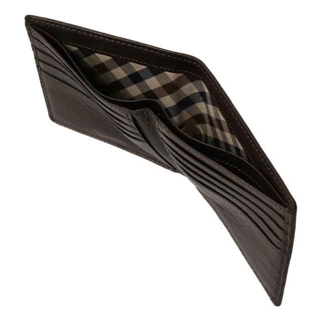 レビュー投稿で+5％還元】アクアスキュータム 二つ折り財布 メンズ 本革