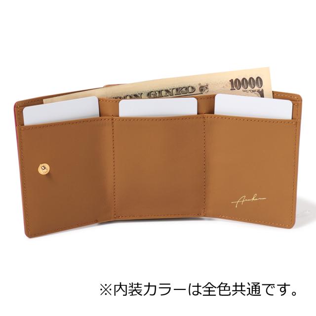 レビュー投稿で+5％還元】アルカン 三つ折り財布 ミニ財布 本革