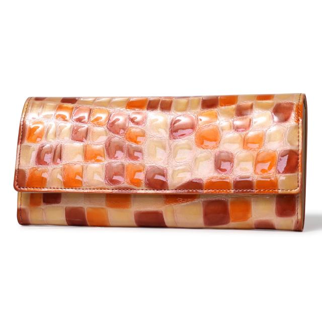 レビュー投稿で+5％還元】アルカン 長財布 かぶせ ギャルソン 本革