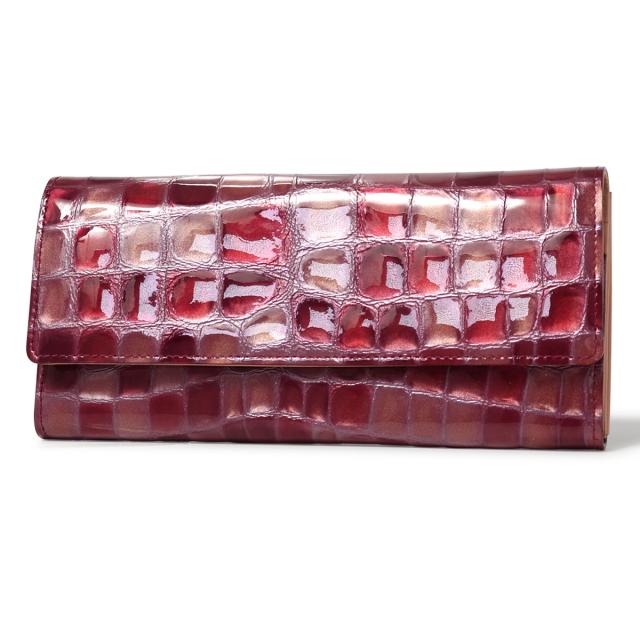 レビュー投稿で+5％還元】アルカン 長財布 かぶせ ギャルソン 本革