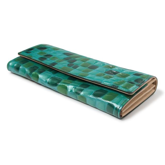 レビュー投稿で+5％還元】アルカン 長財布 かぶせ ギャルソン 本革