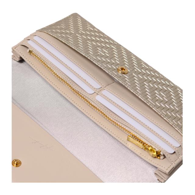 レビュー投稿で+5％還元】アルカン 長財布 かぶせ パネロ レディース