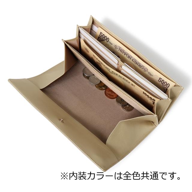 レビュー投稿で+5％還元】アルカン 長財布 かぶせ 本革 レディース