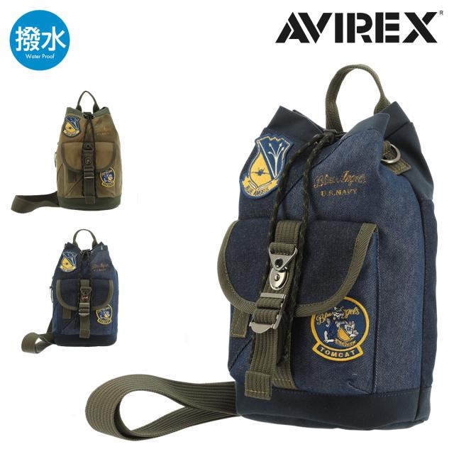【レビュー投稿で+5％還元】アヴィレックス ショルダーバッグ ボンサック トップガン2 限定モデル メンズ AVX3529K AVIREX EAGLE SERIES TOP GUN2｜アビレックス 巾着型 巾着バッグ ワンショルダーバッグ 2WAY 撥水 ミリタリー ブルーエンジェルス クリスマス_mp