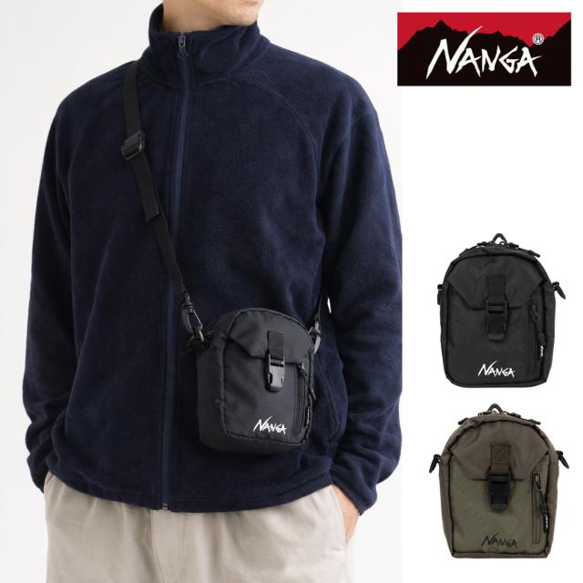 【レビュー投稿で+5％還元】ナンガ ショルダーバッグ メンズ レディース NANGA 斜めがけ ショルダーポーチ 軽量 軽い アウトドア 小さめ かっこいい ブランド ミニショルダー コンパクト フェス 1L ECOPAK UR SHOULDER POUCH N2502-3N302Z