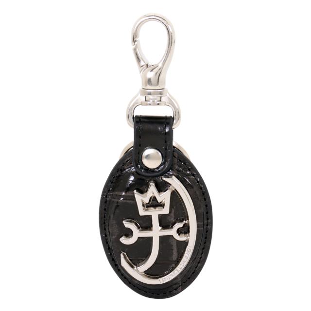 【レビュー投稿で+5％還元】カステルバジャック キーホルダー キーリング 本革 ジプス メンズ 023621 CASTELBAJAC レザー 牛革 メタル箔 ビンテージ風_1
