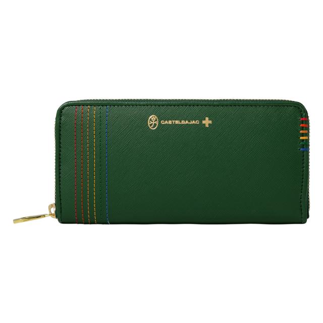 【レビュー投稿で+5％還元】カステルバジャック CASTELBAJAC 長財布 本革 ステッチ 027605 シェスト 【 財布 ラウンドファスナー レザー 】 開運 一粒万倍日_1