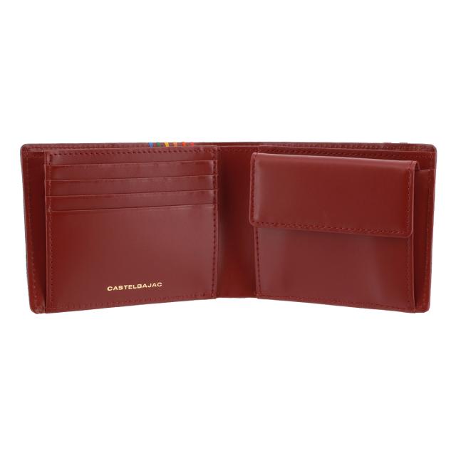 カステルバジャック 財布 二つ折り シェスト 牛革 メンズ レディース 27603 (ホワイト) カステルバジャック CASTELBAJAC カステルバジャック 財布 二つ折り
