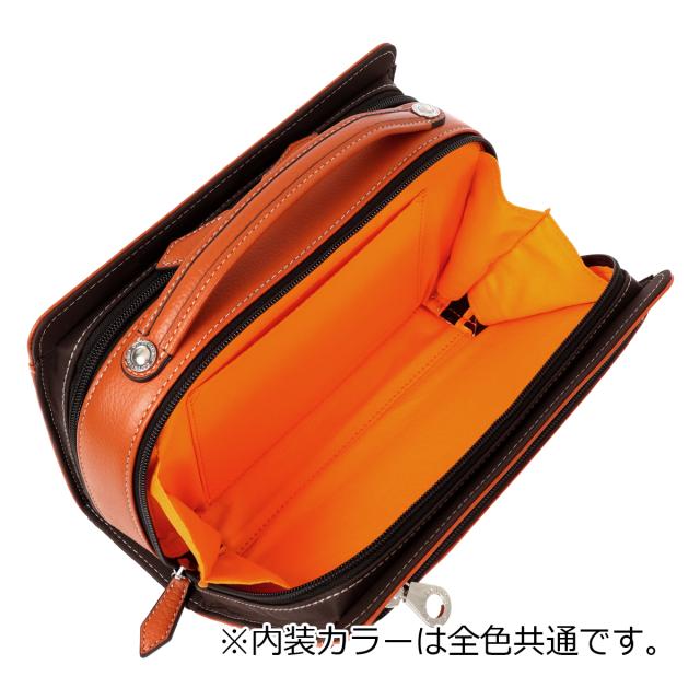 【レビュー投稿で+5％還元】カステルバジャック セカンドバッグ ハンドル付き レザー CASTELBAJAC 064232 マーチ クラッチバッグ ポーチ 本革 牛革 フォーマル 冠婚葬祭_6