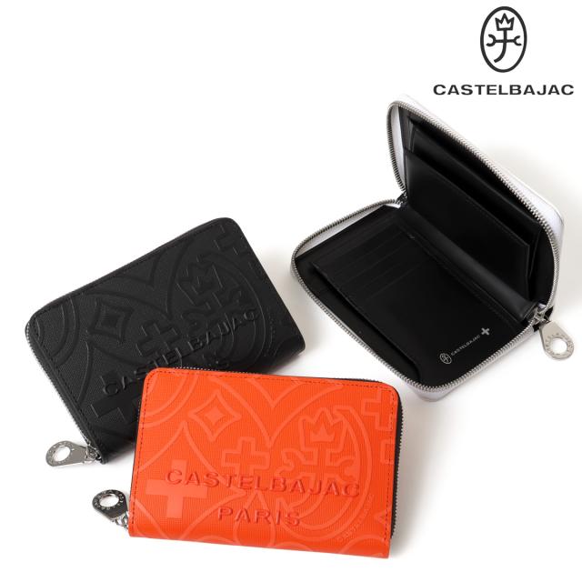 カステルバジャック 財布 ラウンドファスナー セミ長財布 ミドルウォレット 070614 ミカ CASTELBAJAC 大容量 小銭入れ付き 牛革 カード入れ 札入れ カジュアル ギフト プレゼント