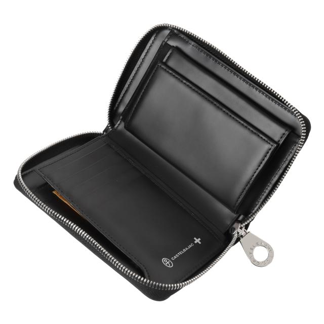 カステルバジャック 財布 ラウンドファスナー セミ長財布 ミドルウォレット 070614 ミカ CASTELBAJAC 大容量 小銭入れ付き 牛革 カード入れ 札入れ カジュアル ギフト プレゼント_6