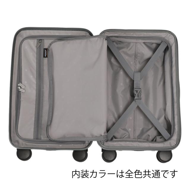 バーマス スーツケース INTER CITY BS 43L 55cm 3.4kg メンズ60555 BERMAS ビジネスキャリー キャリーバッグ 旅行 トラベル エキスパンダブル機能 ストッパー機能 TSAロック搭載 1年保証 機内持ち込み 3〜4泊 フロントオープン 静音キャスター_10