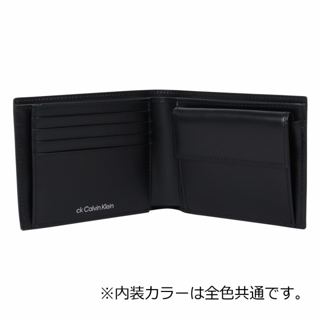 ck カルバンクライン（CALVIN KLEIN）二つ折り財布 黒 - 小物