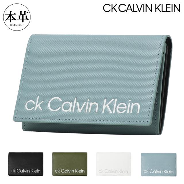 【レビュー投稿で+5％還元】シーケー カルバンクライン 名刺入れ 本革 メンズ 841601 ガイア CK   名刺ケース カードケース カード入れ レザー 牛革 クリスマス_mp