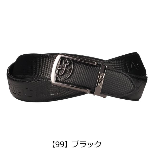 カステルバジャック ゴルフ スポーツ ベルト 7235390129 CASTELBAJAC SPORT キーリットベルト スライドロック カチカチベルト ロゴ型押しデザイン 家紋付きバックル_11