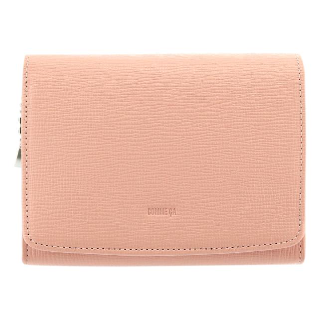 レビュー投稿で+5％還元】コムサ 二つ折り財布 シュリー レディース
