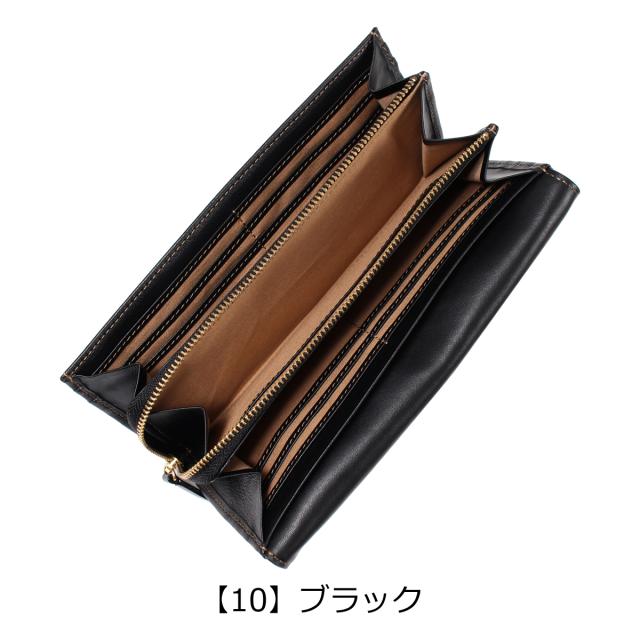 レビュー投稿で+5％還元】コムサ 長財布 かぶせ 本革 レディース