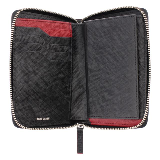 レビュー投稿で+5％還元】コムサメン 二つ折り財布 本革 メンズ コール