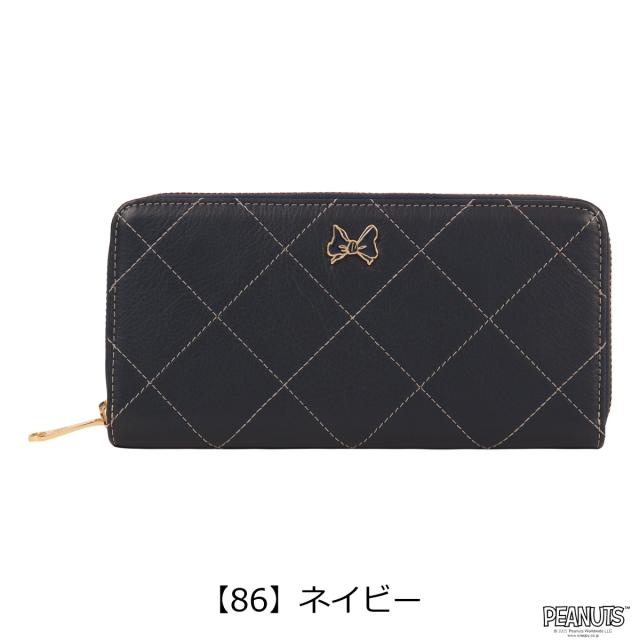 スヌーピー PEANUTS クレイサス 長財布 ラウンドファスナー 本革 レディース 190510 CLATHAS × PEANUTS ピーナッツ SNOOPY リボン 大容量_12