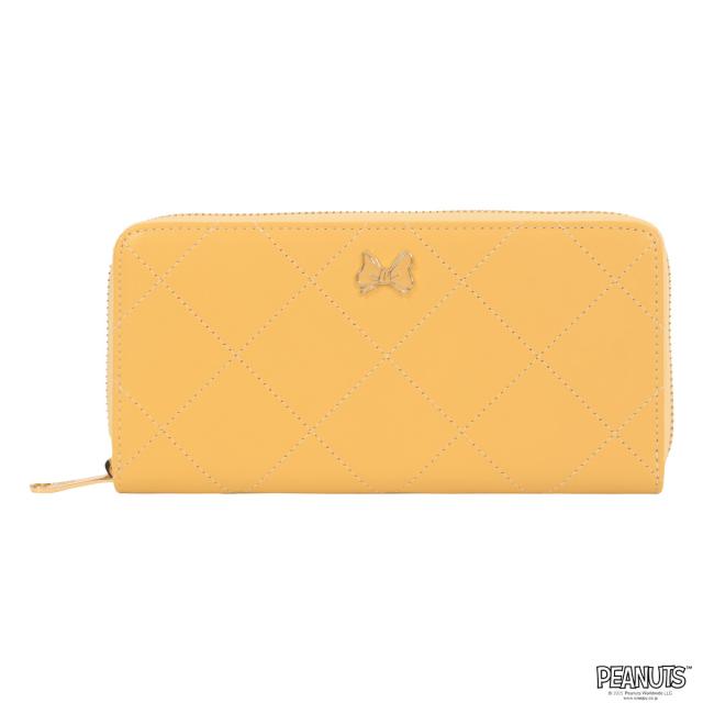 スヌーピー PEANUTS クレイサス 長財布 ラウンドファスナー 本革 レディース 190510 CLATHAS × PEANUTS ピーナッツ SNOOPY リボン 大容量_1